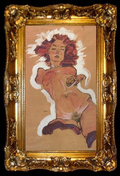framed  Egon Schiele Female Nude (mk12), ta009-2